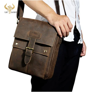 Сумка-мессенджер мужская из натуральной кожи, 8571