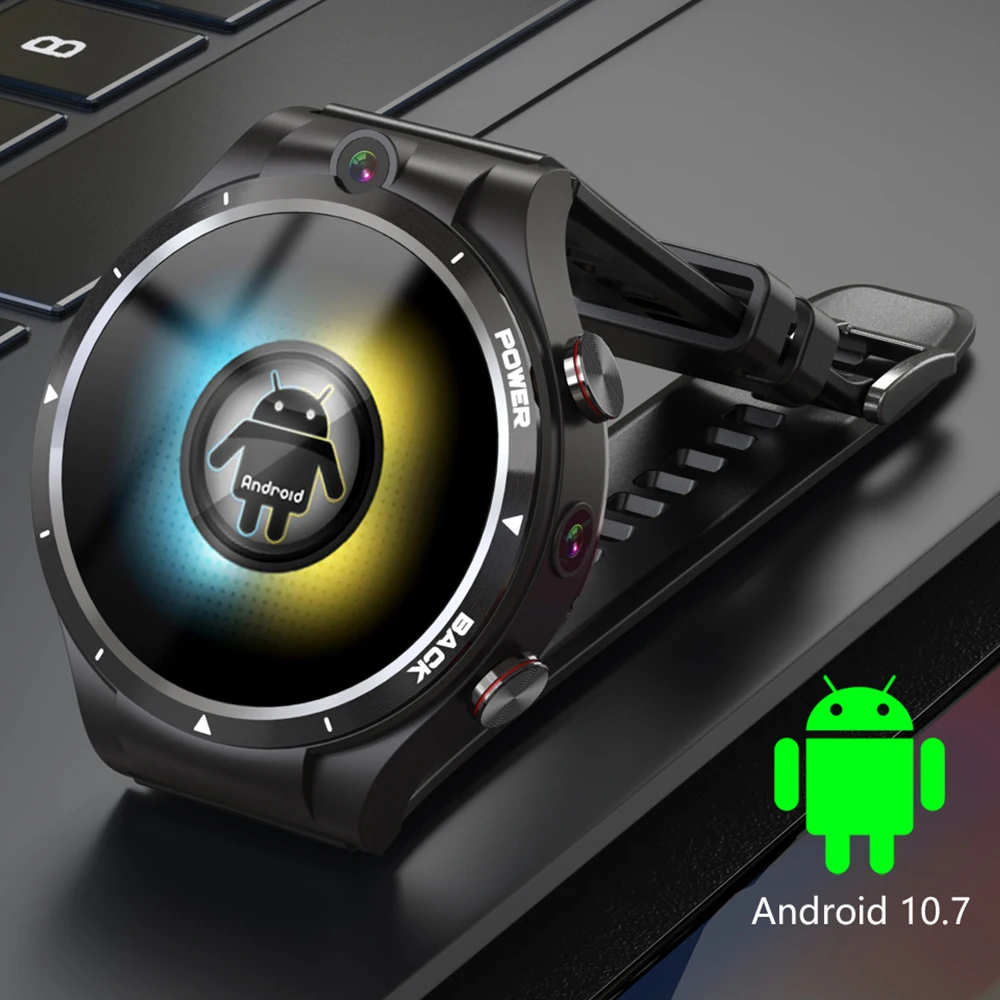 Смарт-часы LEMFO LEM15 4G Android 10 7 Helio P22 128 ГБ LTE SIM 900 мАч внешний аккумулятор 2021 двойная