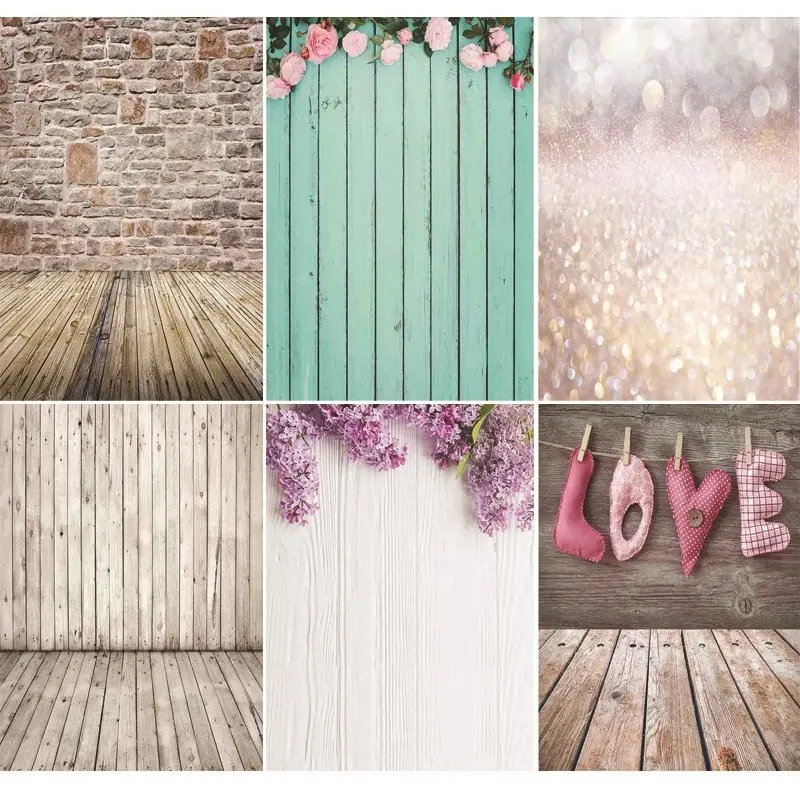 

Vinyl Photography Backdrops Brick Wall and floor Theme Photo Studio Background NYF1-01