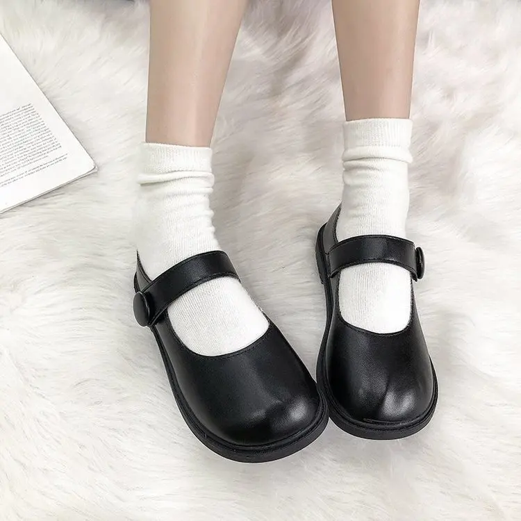 

2021 Japanese Style Mary Jane shoes Women Vintage Soft Sister Girls flat Platform shoes College Student Lolita Shoes womenrf65