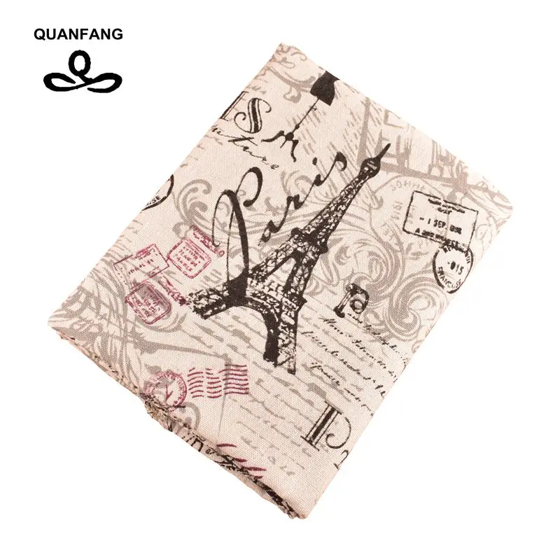 QUANFANG хлопково-льняная ткань для лоскутного шитья рукоделия дивана/стола