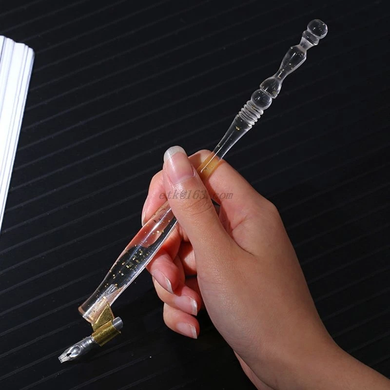 Антикварная английская косая каллиграфия Dip Pen держатель для рукописного письма