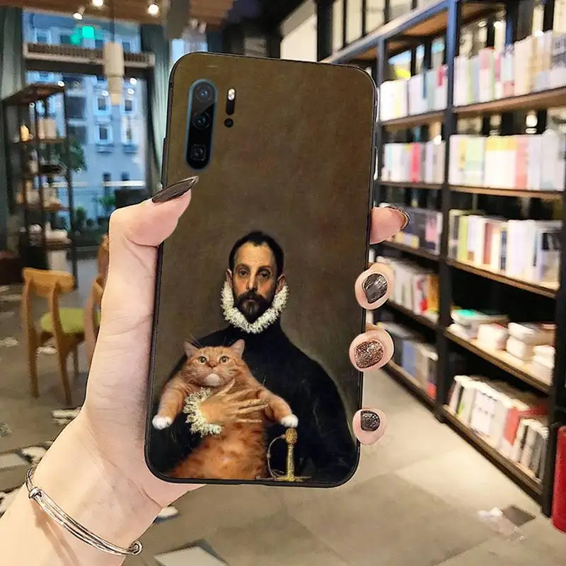

Cat Art Aesthetics Phone Case Funda For Huawei P9 P10 P20 P30 Lite 2016 2017 2019 plus pro P smart