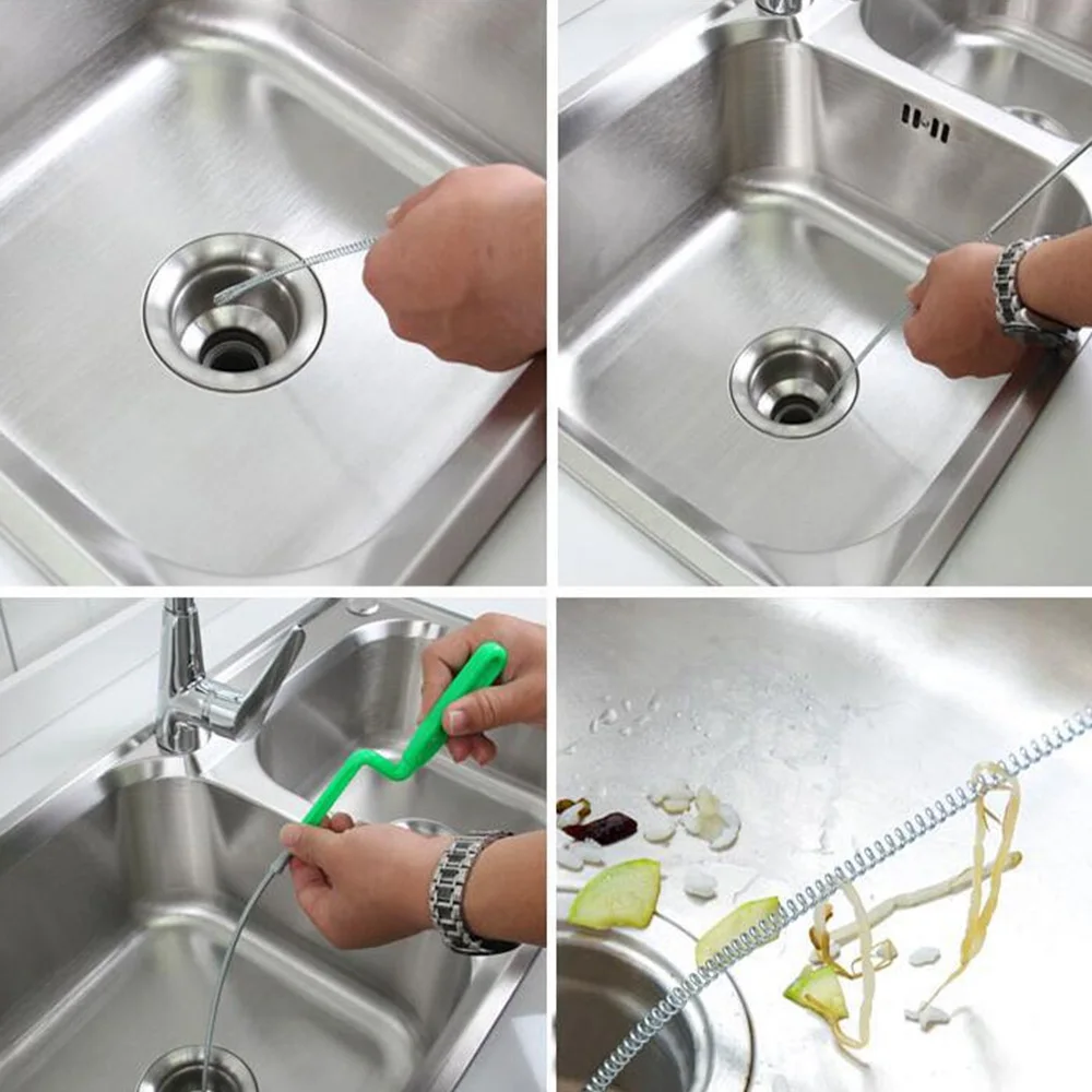 

Drain Cleaner Clog Remover Bathroom Floor Strainer Cleaning Kitchen Sink Bathroom Filter Toilet Hair Cather Clog Removing Tool