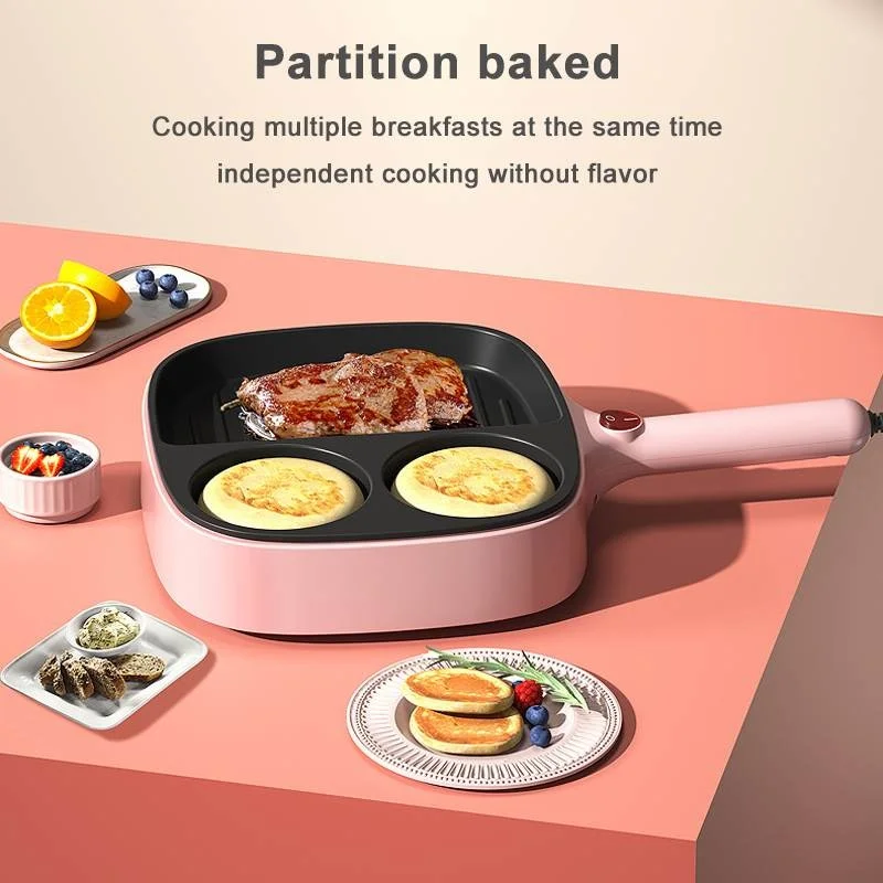 900w 3 in 1 multiuse electric eggs omelette pan bbq grill pancake baking pan breakfast machine non stick meat steak frying pan free global shipping