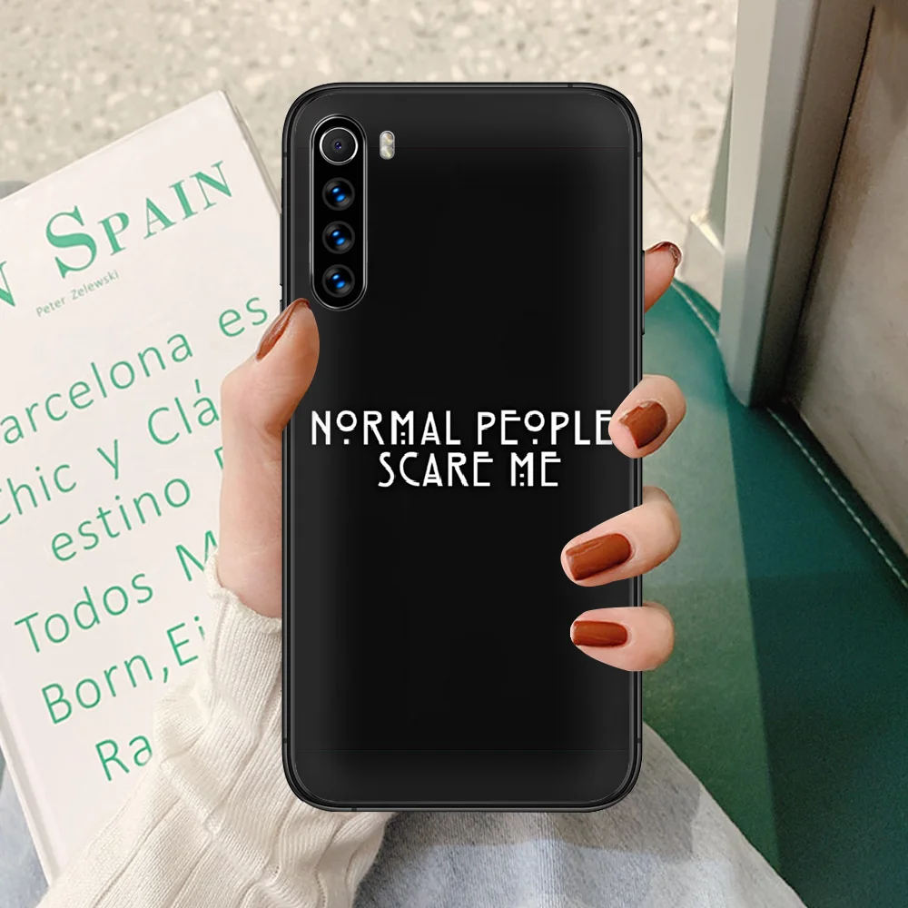 AHS American Horror Story Phone Case for Xiaomi Redmi Note 7/8/8T/9/9S/4X/7/7A/9A/K30 Pro Ultra - Black Coque Fashion Cell Cover image 3