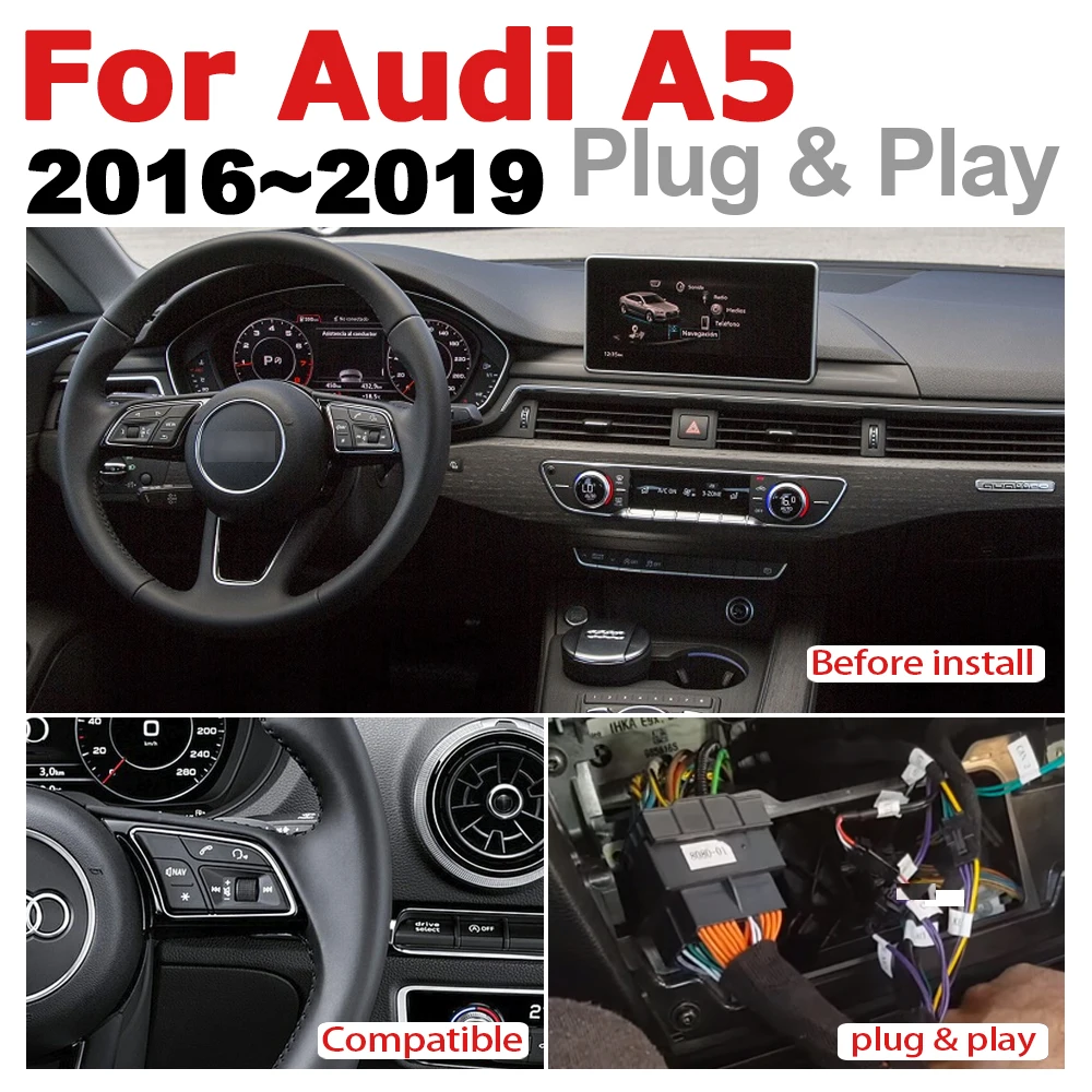 Android 7 0 автомобильный мультимедийный плеер для Audi A5 8T 8F 2016 ~ 2019 MMI WiFi GPS Navi карта