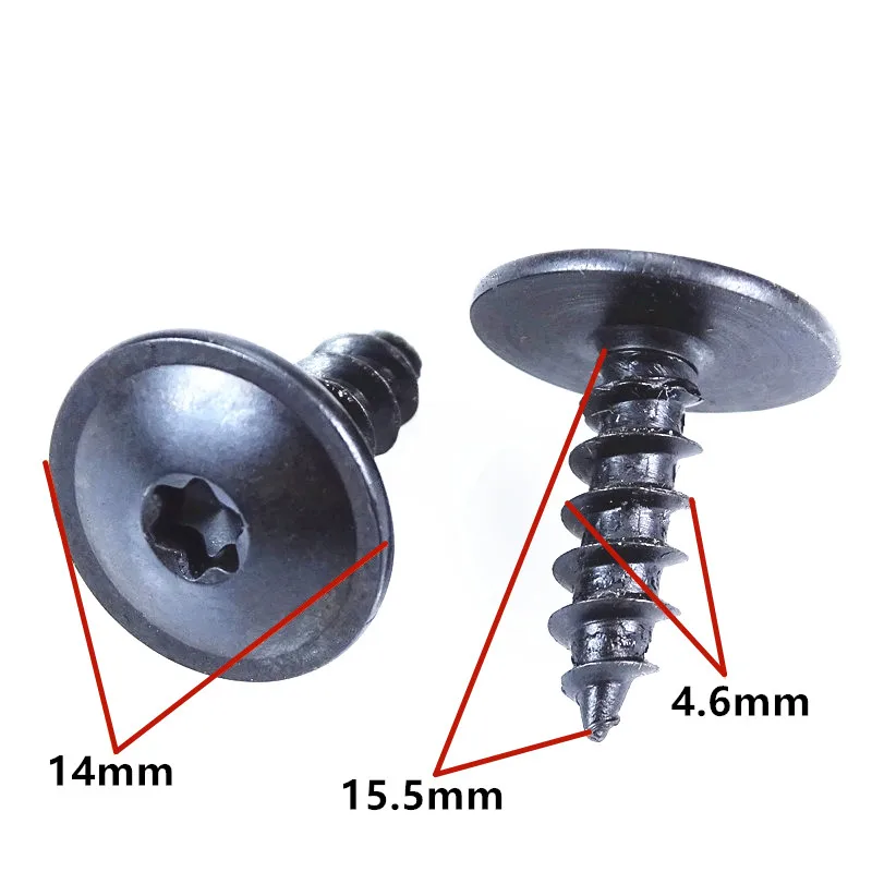 12PCS Car Engine Cover Undertray Splashguard Wheel Arch Torx Self-tapping Screws Fender Fasteners Clips For Audi | Автомобили и