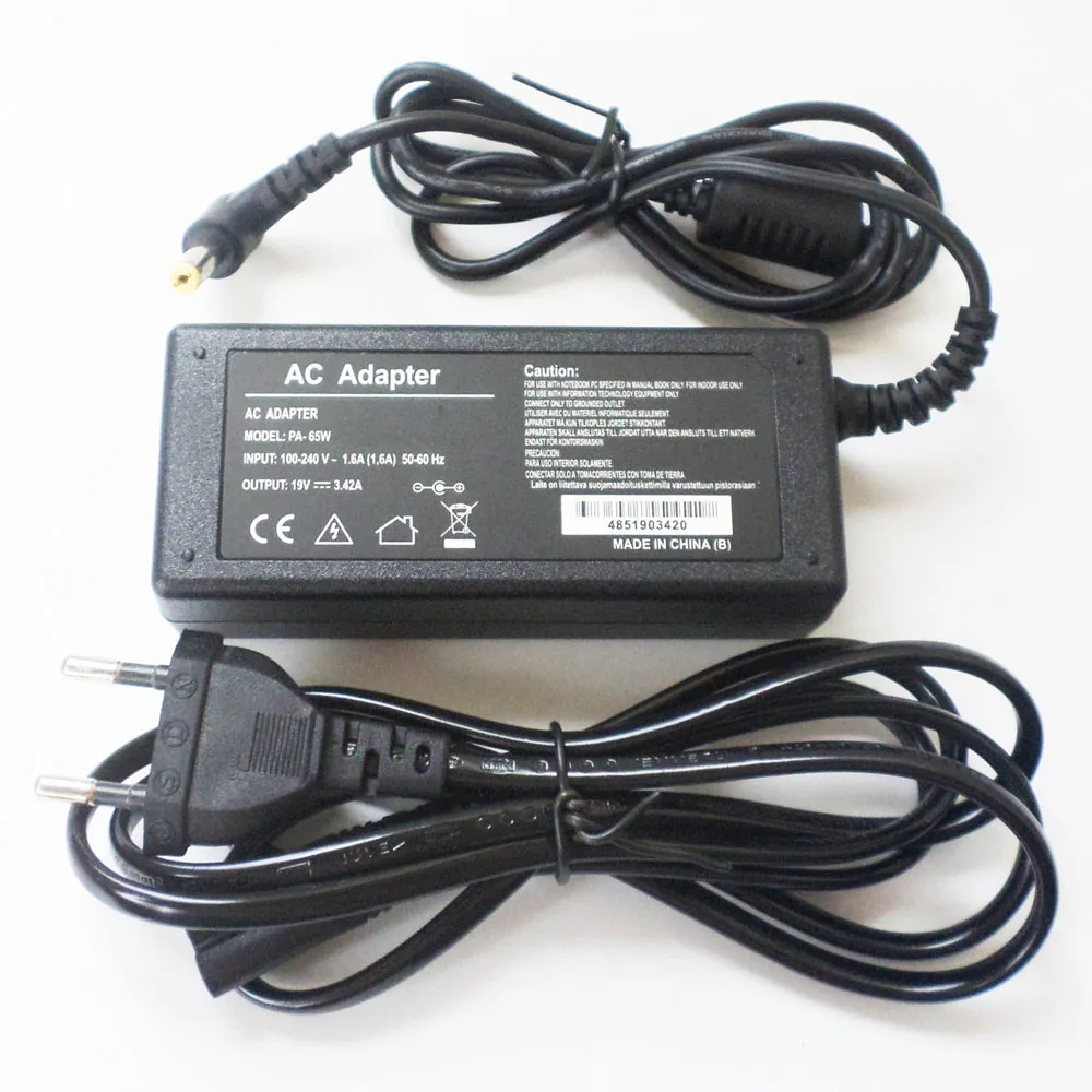 

New AC Adapter Battery Charger Power Supply Cord For Acer Aspire 5750G-6804 5744-6492 5349-2899 5755-9401 5000 5100 5220 19V 65W
