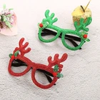 Рождественские украшения, оправа в виде Санта-Клауса, снеговика, очки, украшение для рождевечерние