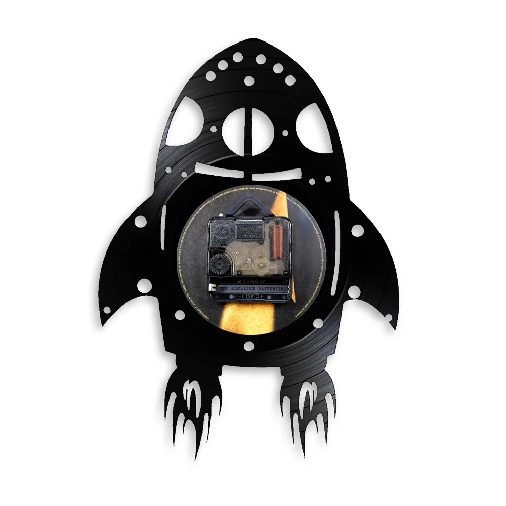 Настенные часы Rocket Ship художественный Настенный декор для детской комнаты