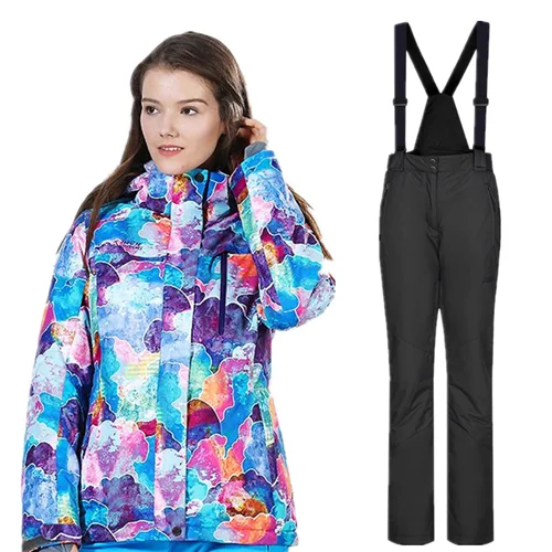 горнолыжный костюм женскийлыжный лыжный женский зимний сноуборд лыжи