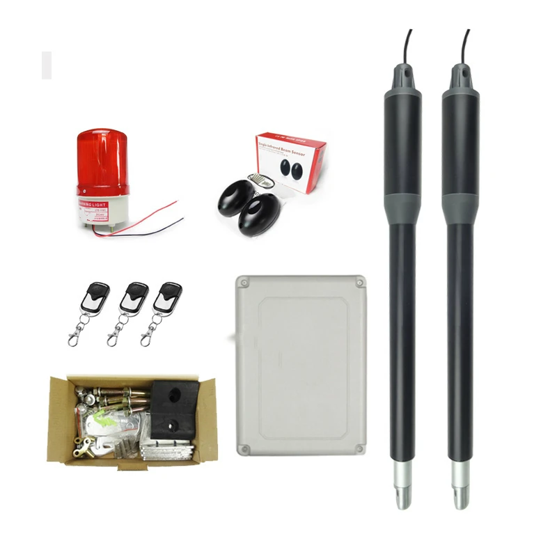 Черные алюминиевые автоматические распашные ворота открывалка мотор наборы