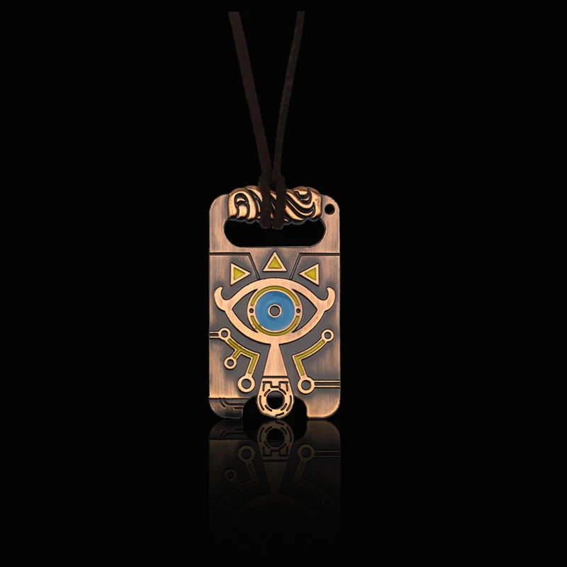 Легенда о Zelda мастер меч оболочка дыхание диких ожерелье маска Triforce ожерелье с подвеской в Знак дружбы Комбинированные Украшения - Окраска металла: Зеленый