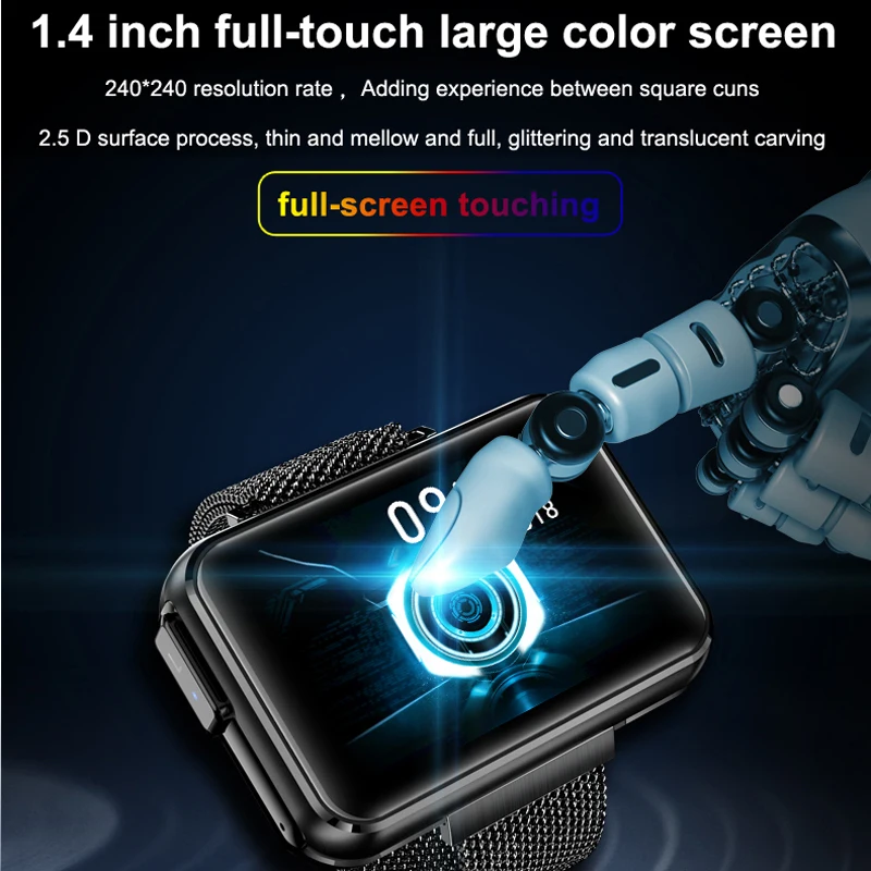 men women smartwatch wireless bluetooth headset tws earphones smart watches sport headphone 2 in 1 fitness tracker smartwatches free global shipping
