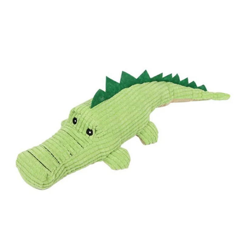 

Pet Chew Molar Toy Latex Stuffed Crocodile Shaped Squeaky Toys Teeth Cleaning Interactive Toys Cat Dog Playing Toys Accessories