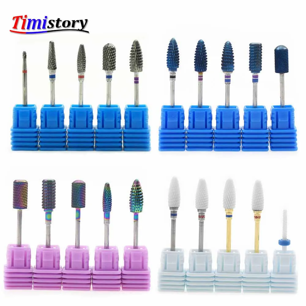 3/32 &quotКерамические фрезы для ногтей из карбида вольфрама электрические сверла