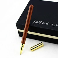 luxury wood body ballpoint pen ball pens brass ball roller pen metal cap stationery school supplies canetas escolar 2026