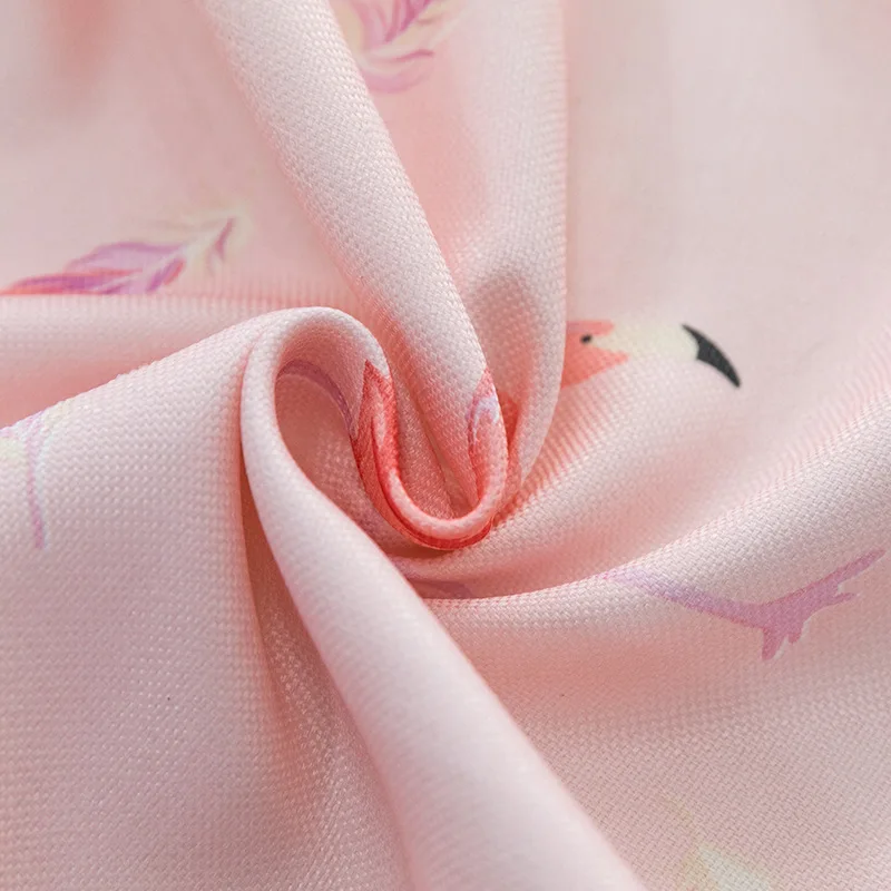 

Northern Europe Flamingo Simple Modern Rural Shading Curtains for Living Dining Room Bedroom.