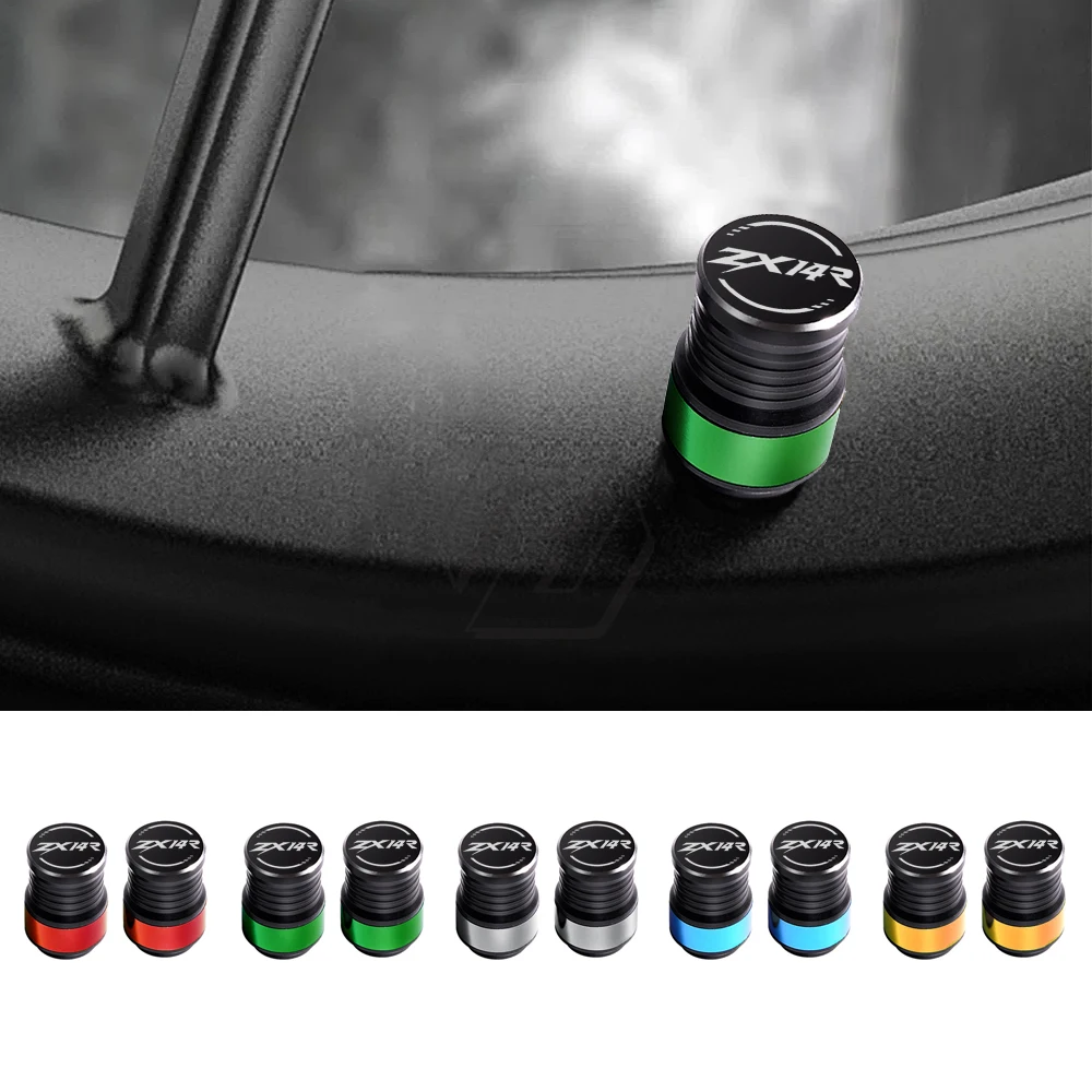 

For Kawasaki ZX-14R ZX14R Rim Motorcycle Accessories Wheel Tire Valve Caps Covers