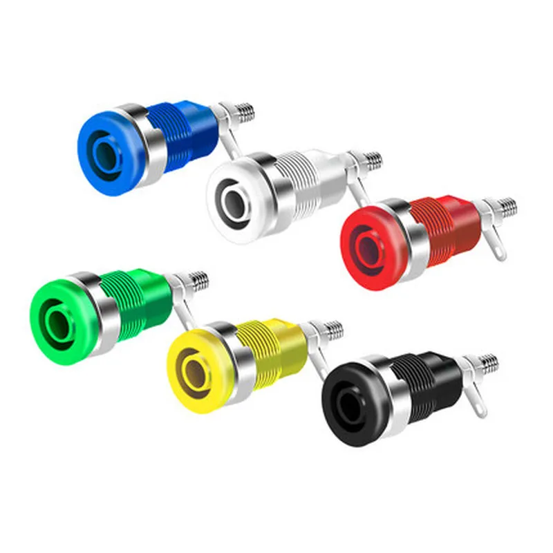 

2PCS 4MM Binding Post Multimeter instrument Banana Socket High-voltage sheathed terminal Test Probe connector