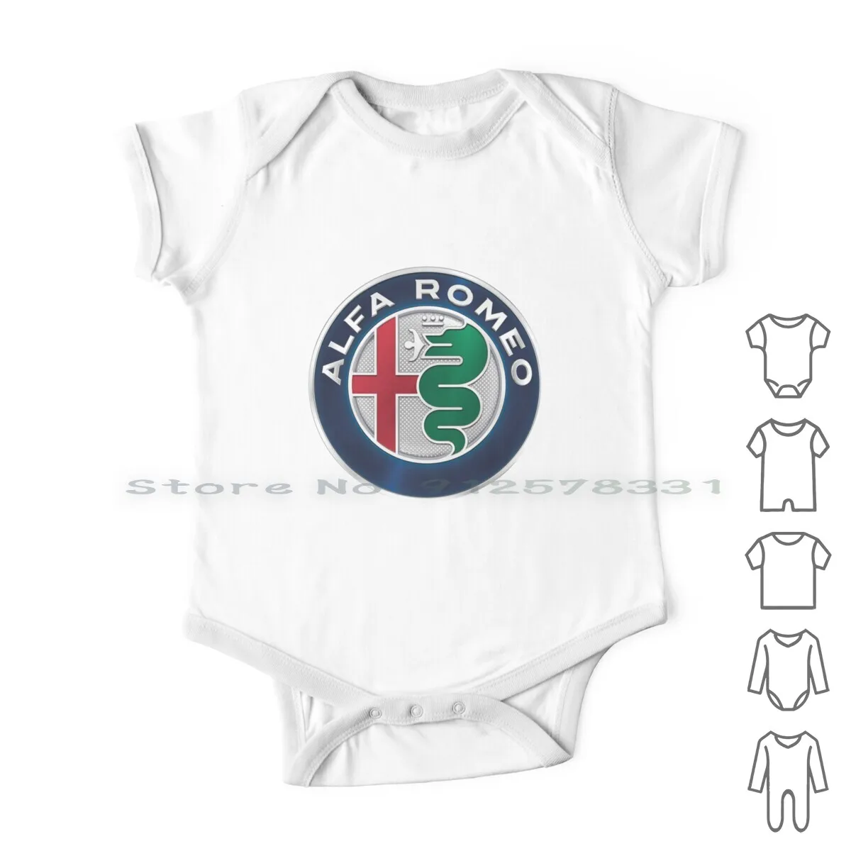 

Alfa Romeo Newborn Baby Clothes Rompers Cotton Jumpsuits Automotive Racecar Alfasud Alfetta Spider Milano Cars Racing Italian