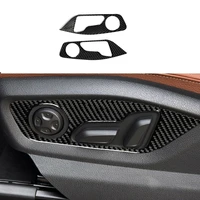 carbon fiber interior car seat handle cover trim fit for audi q7 sq7 2016 19