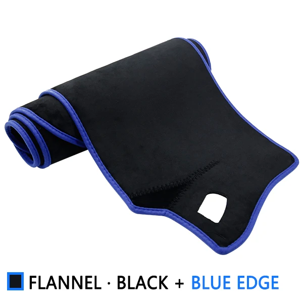 Flannel Blue Edge Для Mercedes Benz E-Class W212 Противоскользящий коврик на приборную панель солнцезащитный коврик аксессуары E-Klasse E200 E250 E300 E220d AMG - Название цвета: Flannel Blue Edge