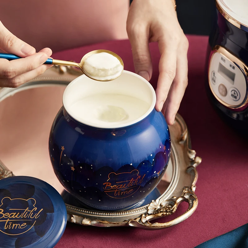 

220V 1L Household Electric Yogurt Maker Ceramic Inner Wine Fermenting Machine Automatic Mini DIY Yogurt Machine