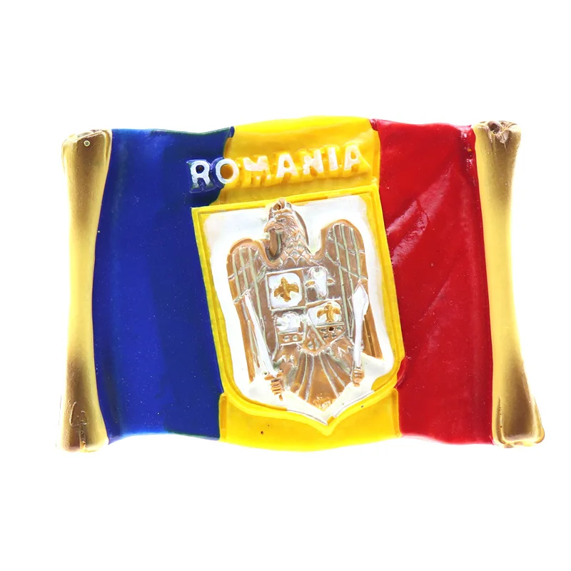 3D полимерный магнит холодильник румынский замок карта форма Rasnov цитадель