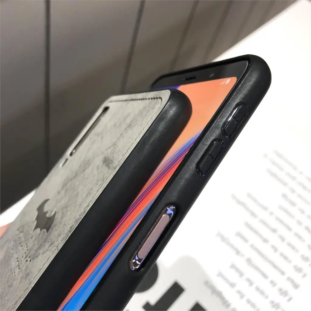 Чехлы для телефонов с силиконовым бампером из ткани летучая мышь huawei Honor 10 Lite 20 Pro 9