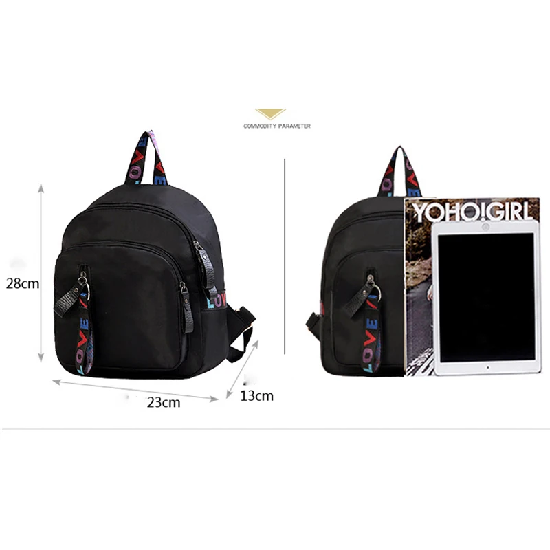 Модный высококачественный кожаный черный Мини дорожный рюкзак для женщин и