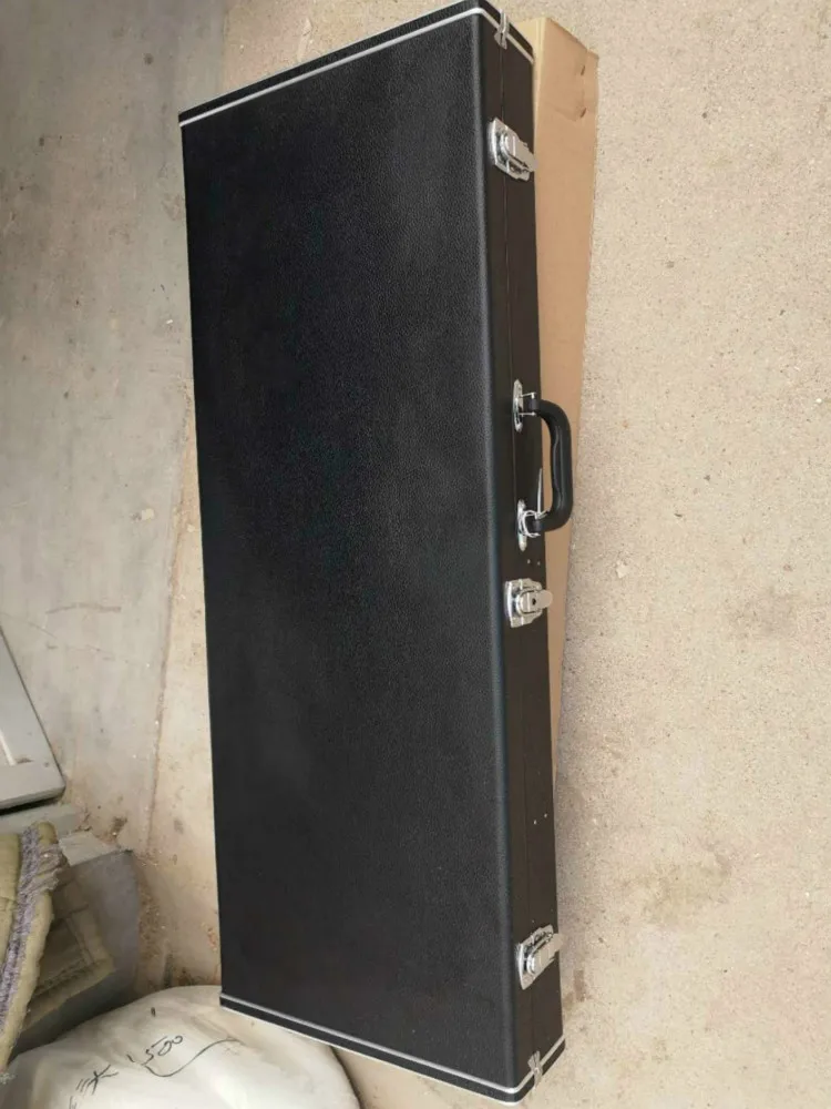 Высококачественный чехол из искусственной кожи черного цвета для гитары Stratocstaer