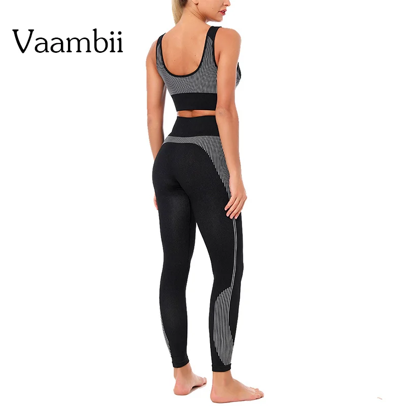 

Leggings Free Shipping Women Clothing Fitness Women's 2-piece Bra Set Seamless Fitness Suit Sportswear Woman Gym Sports Kit
