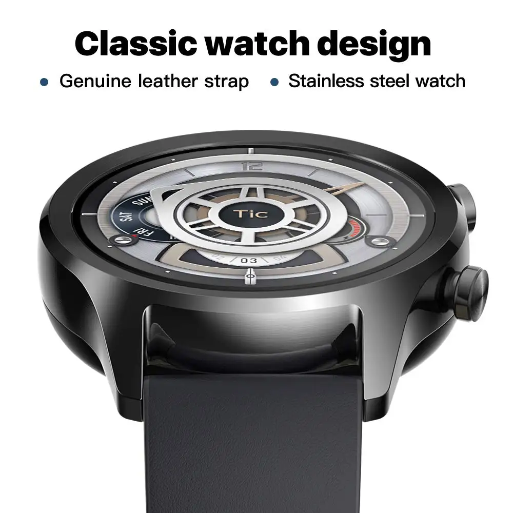 Ticwatch C2 черные Смарт-часы Bluetooth спортивные часы GPS Android и iOS Совместимость IP68 Водонепроницаемый NFC