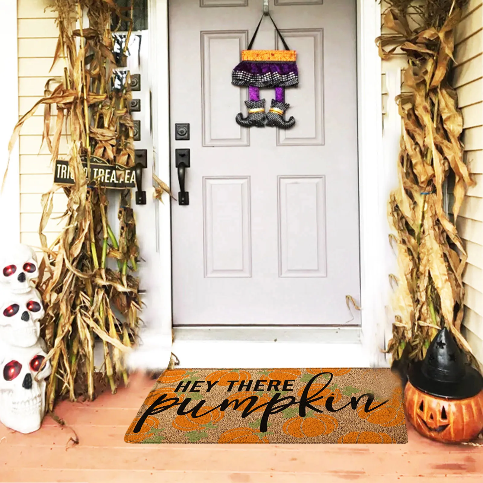 

Halloween Doormat Blanket Welcome Home Front Door Decorations Halloween Decor