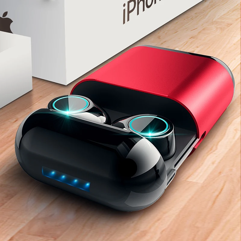 Наушники-вкладыши TWS с 5 0 bluetooth Беспроводные наушники микрофоном S7 вкладыши