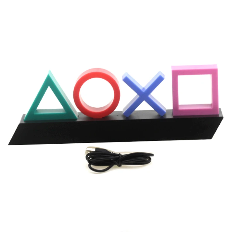 2020 атмосфера неоновый свет игра значок лампа Голосовое управление регулируемая