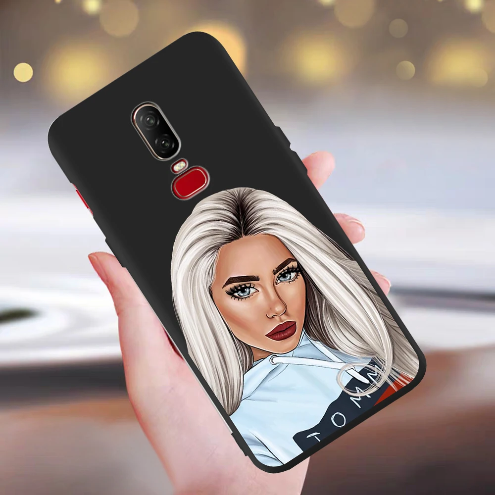 

fashion girl couple woman for Oneplus 8 5 6 7 One Plus 5T 6T 7T 8 Pro Phone Case Cover Soft Silicone Tpu Funda Coque Etui shell