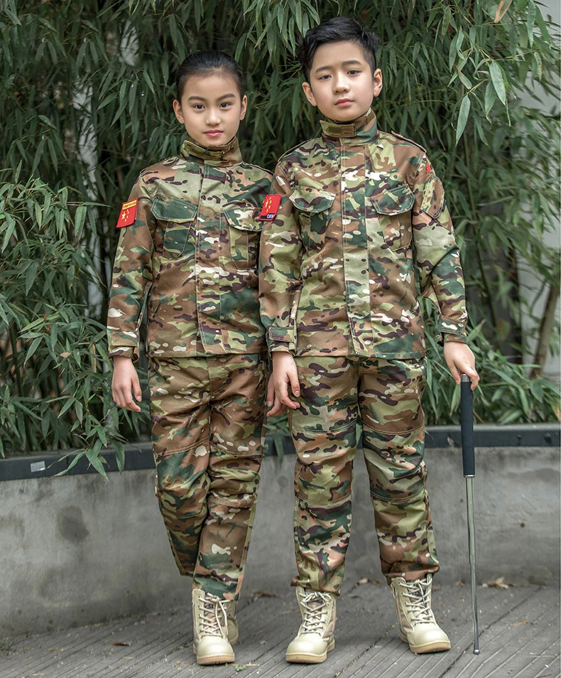 Тактический костюм для мальчиков и девочек детская Униформа Военная