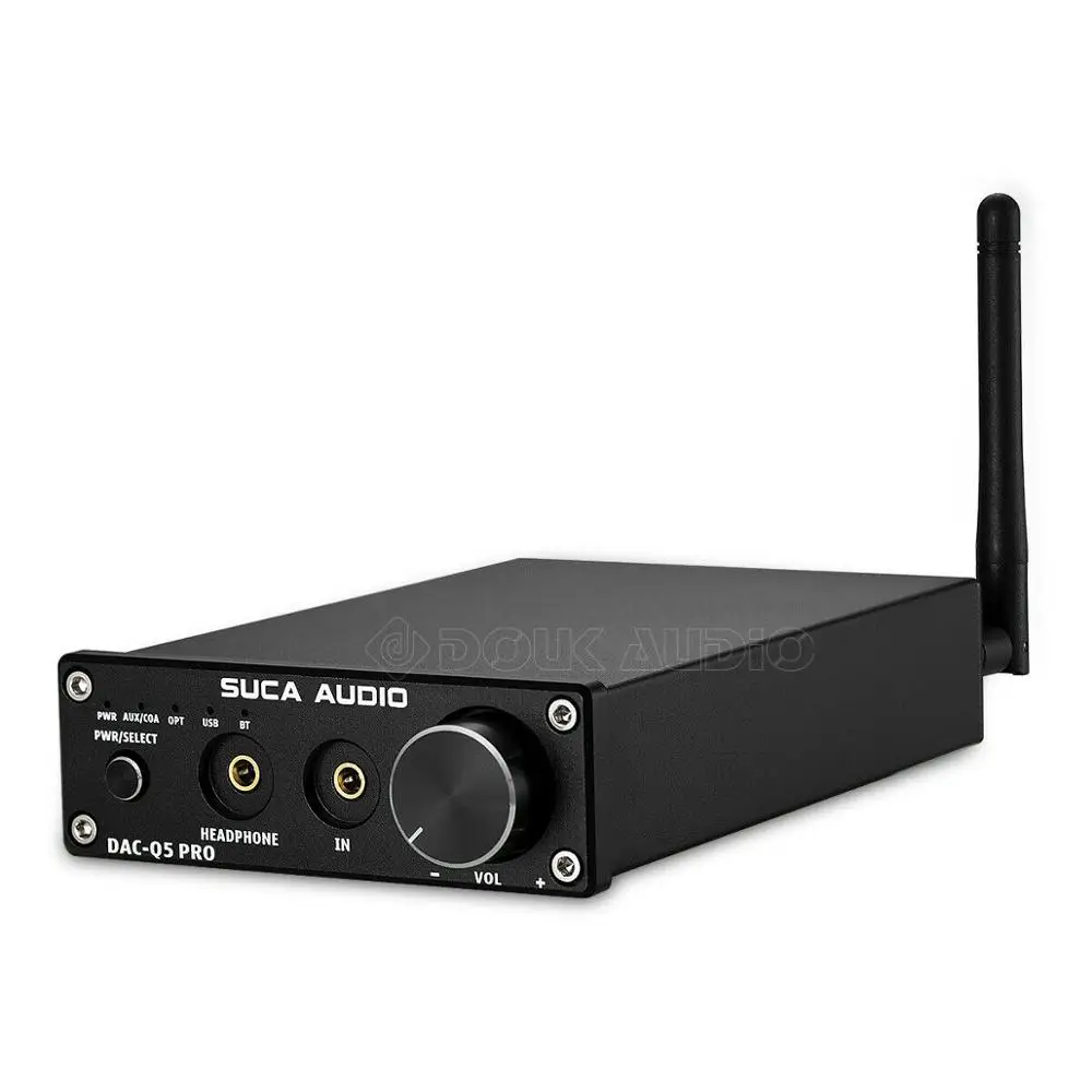 Черный Nobsound Мини Bluetooth 5,0 USB DAC аудиодекодер стерео hifi-усилитель для наушников оптический AUX черный/серебристый - Цвет: Черный