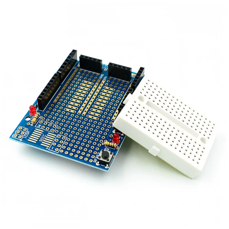 Макетный щит для arduino UNO R3 1 шт. с мини-макетной платой | Электронные компоненты и