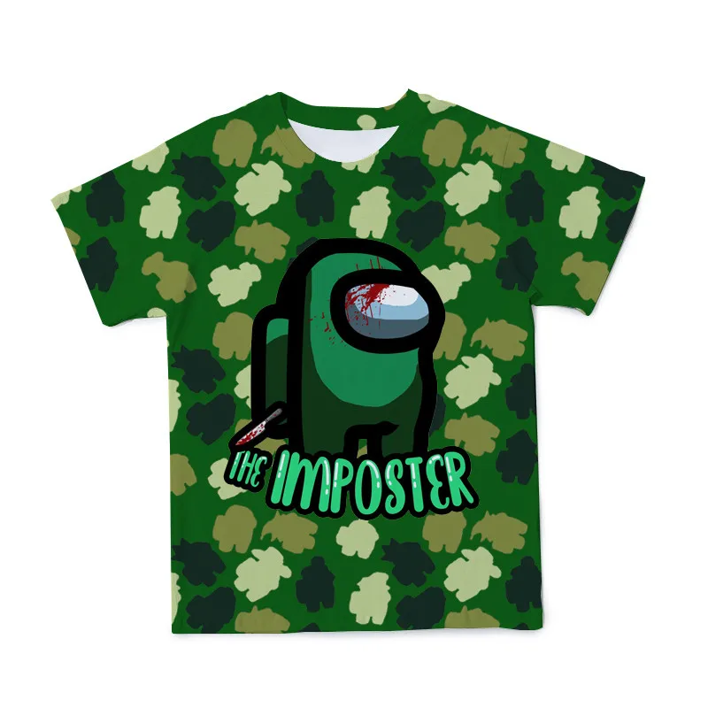 

3D T-shirt Summer Short Sleeve Kids Clothes Cartoon Print Baby Clothes Kids T-shirt Between Boys/Girls Size4T-14T