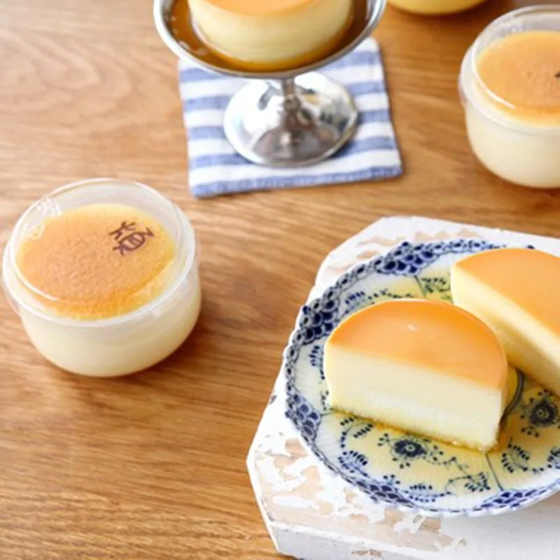 100 шт. высокое качество Матовые прозрачные одноразовые пудинг чашки с высокой