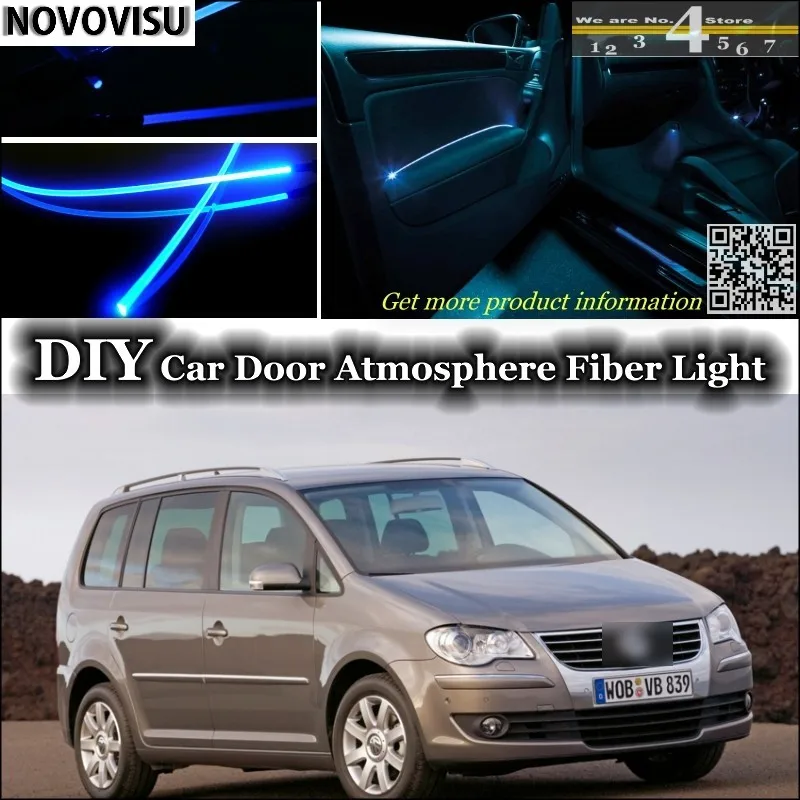 Novovisu для Volkswagen VW Touran подкладке окружающий свет атмосферу волоконно оптического