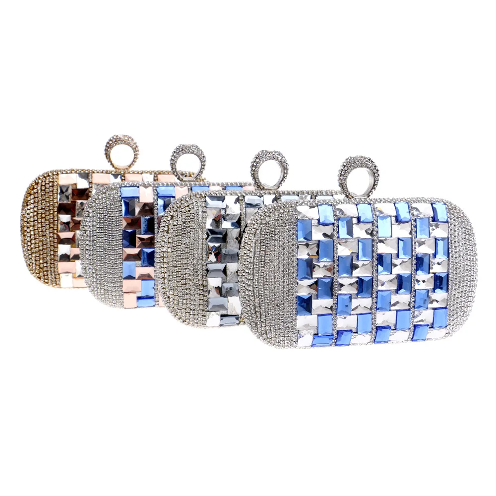 

Party Pearl Clutch Bags Handmade Wedding Bags Women Evening Bag Fashion Rhinestones Small Purse High Quality Handbags DF50CB