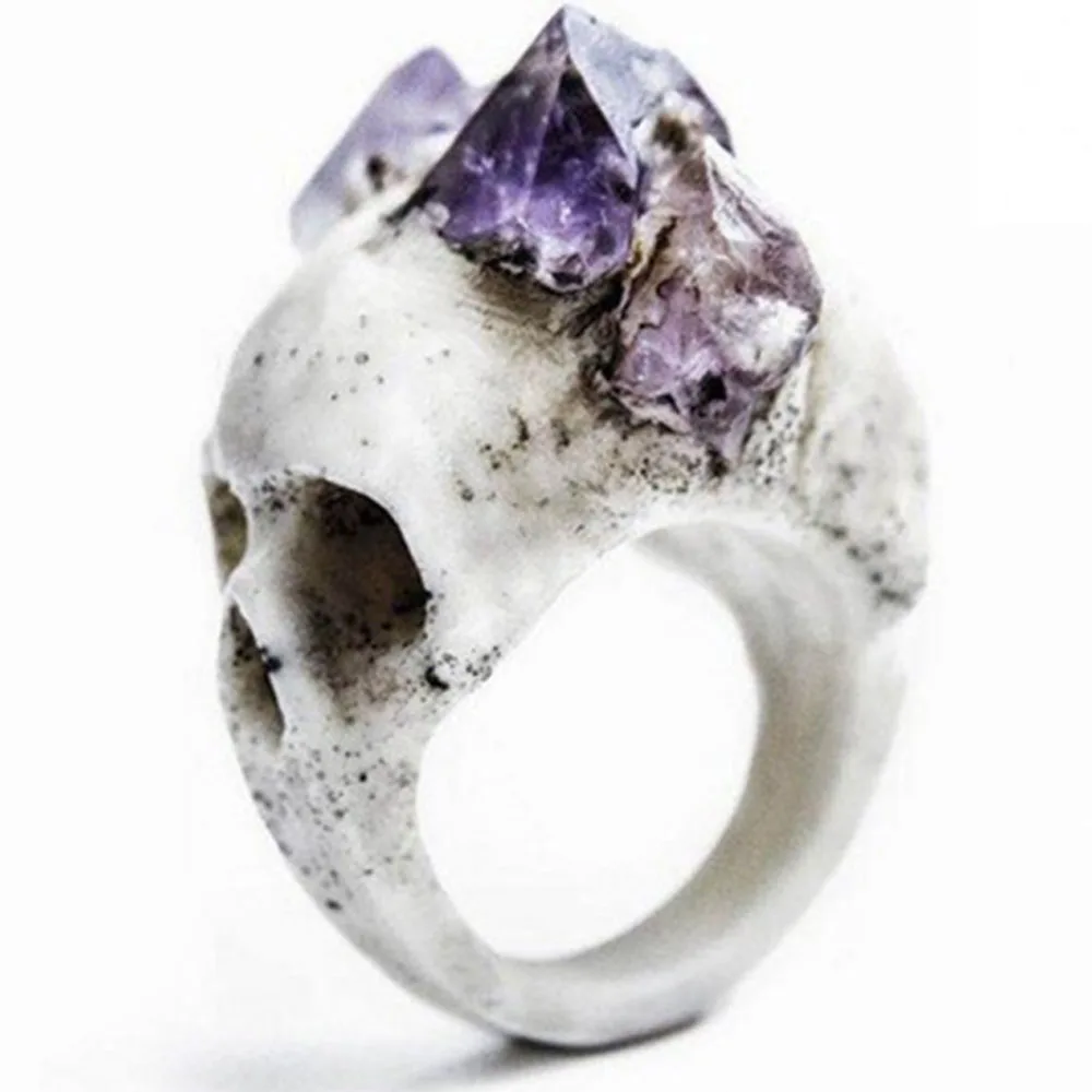 GTQ кольца для женщин в стиле панк из натурального камня с украшением виде