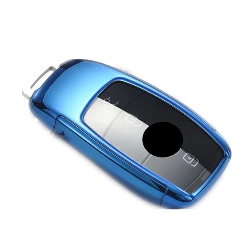 blue ТПУ чехол для ключа автомобиля, защитный чехол, мягкий чехол для Mercedes Benz E Class W213 S class, аксессуары для автомобиля - Название цвета: blue