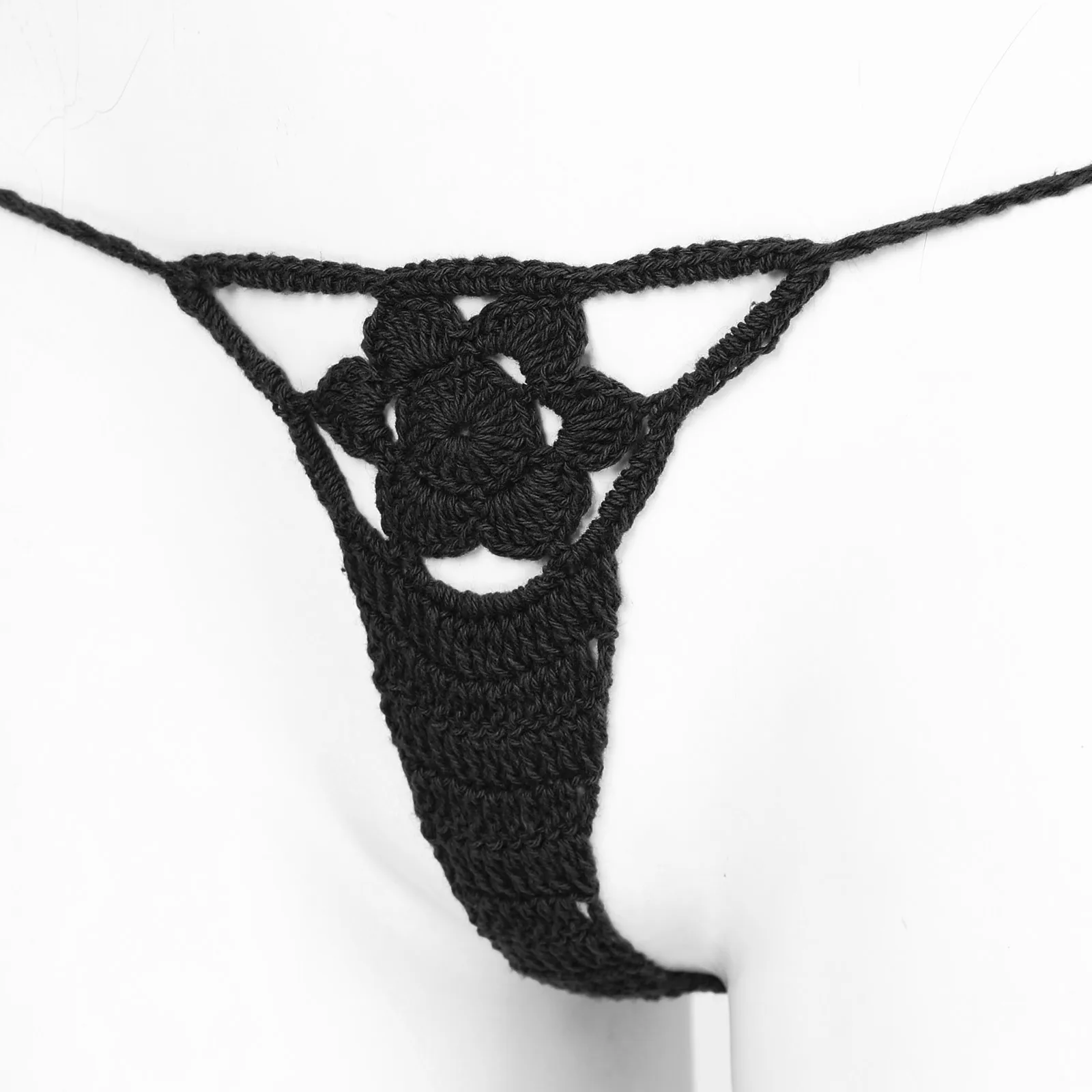 

Women's Underwear Sexy G-string Briefs Handmade Crocheted Panties Lingerie Women Hollow Out Thongs Bikini G-String Swimwear