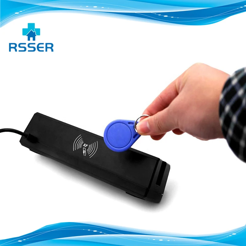 Считыватель магнитных карт/записывающий энкодер RSSER80 4 в 1 USB-интерфейс черный |